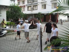 Volleyball match.