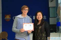 Congratulations to Alek on Completing His Comprehensive Chinese Course!