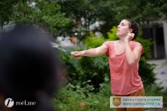 Badminton match in Omeida