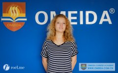 Welcome to Yulia from Russia to study at Omeida!